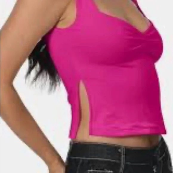 Bright Fuchsia Tank Top - Picture 2 of 8